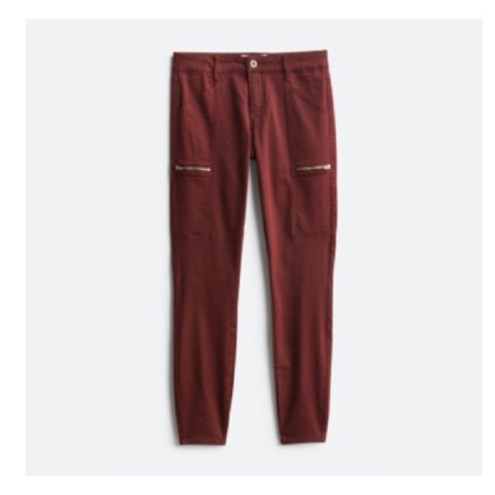 Pistola Hannah Red Cargo Skinny Pant Size 25